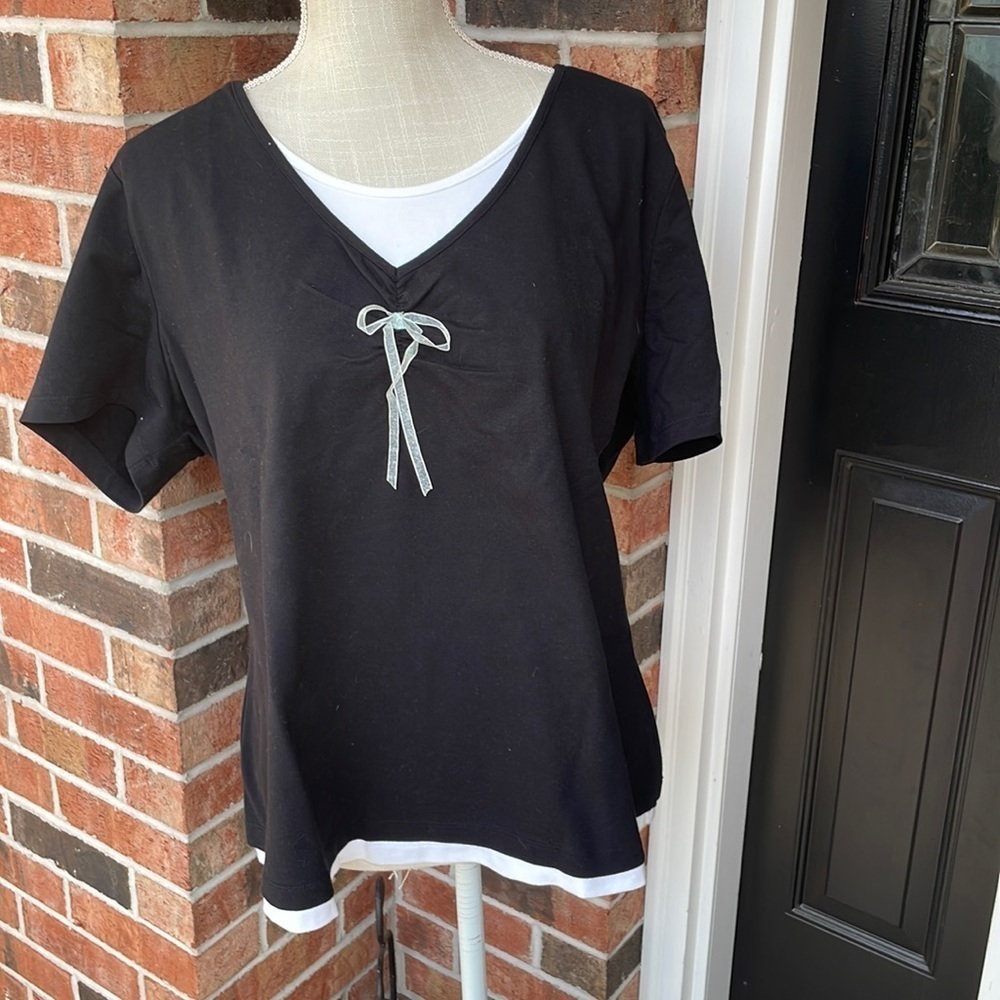 Venezia Black And White Top